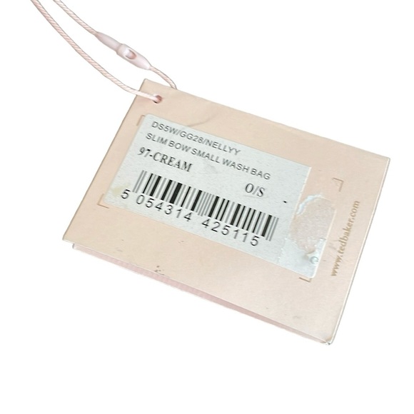 Ted Baker Wash Bag Cosmetics Bag Toiletry Bag in Cream NWT. - Picture 7 of 8